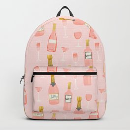 Rose all day - rose, wine, champagne, lady art, trendy fun girls art Backpack