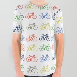 Bicycles multicoloured All Over Graphic Tee