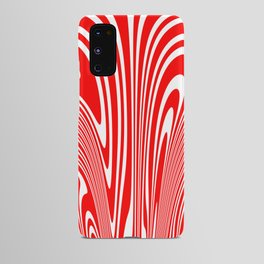 Groovy Psychedelic Swirly Trippy Funky Candy Cane Abstract Digital Art Android Case