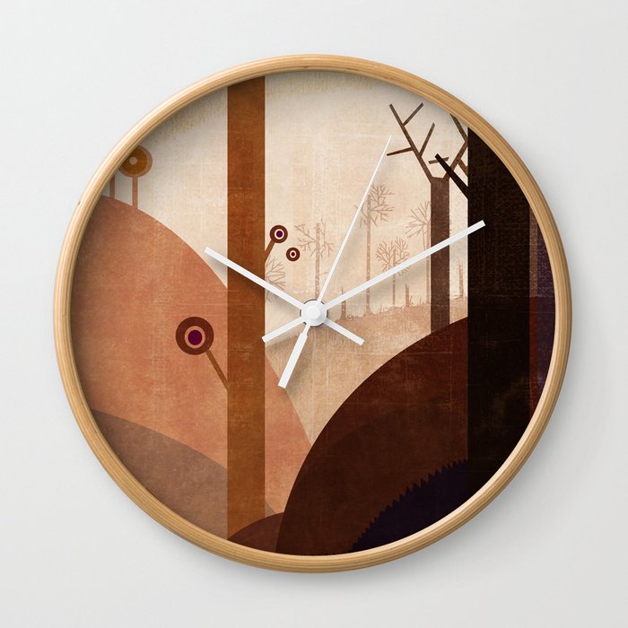 African lanscape Wall Clock