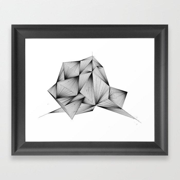 Structure (XYZ) Framed Art Print