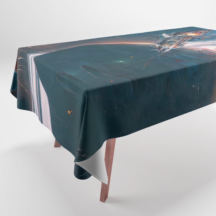 Traveling at the speed of light Tablecloth