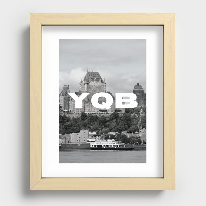 Quebec City Recessed Framed Print