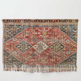 Qashqa’i  Antique Fars Persian Tribal Rug Print Wall Hanging