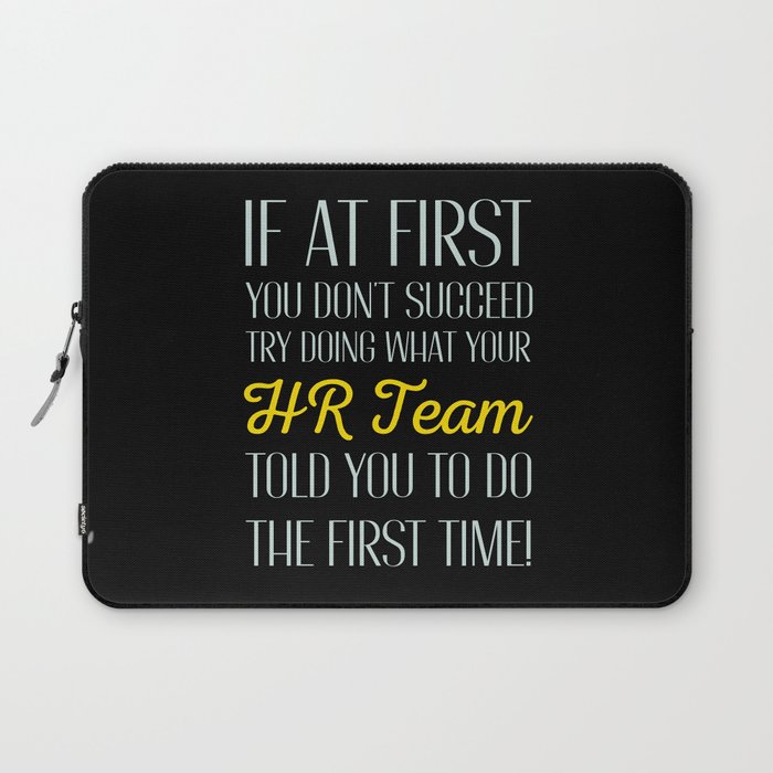 Funny Human Resources Team Laptop Sleeve