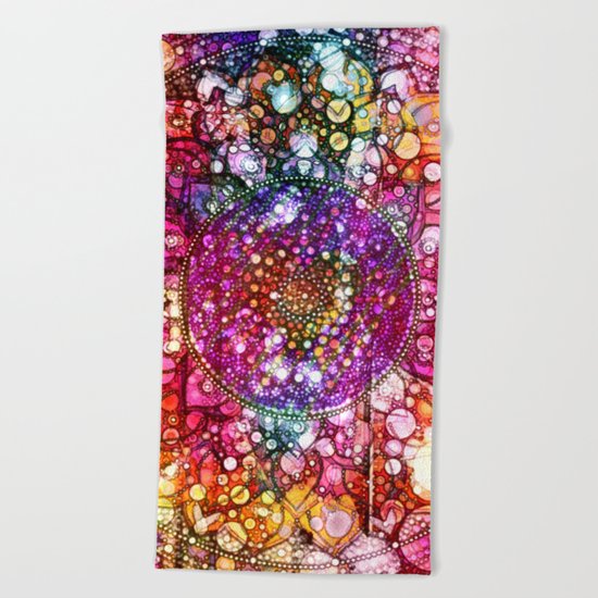 Distressed Mandala Beach Towel