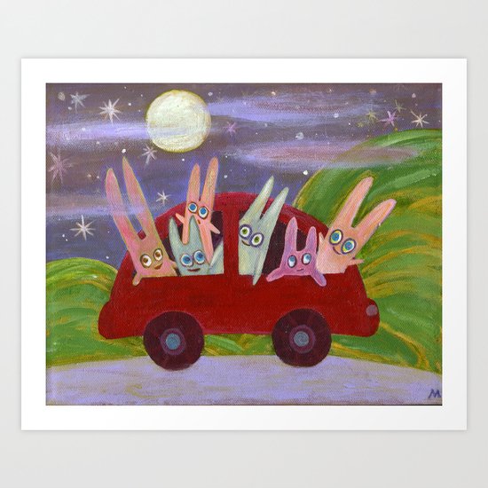 bon voyage! Art Print