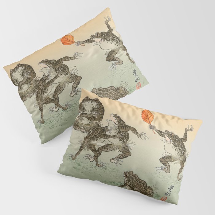 Frog Sumo - Ohara Koson Pillow Sham