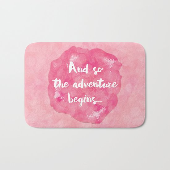 And So the Adventure Begins Bath Mat