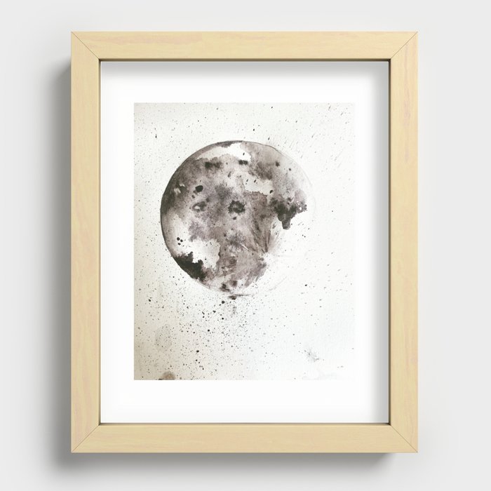 Black Moon #1 Recessed Framed Print