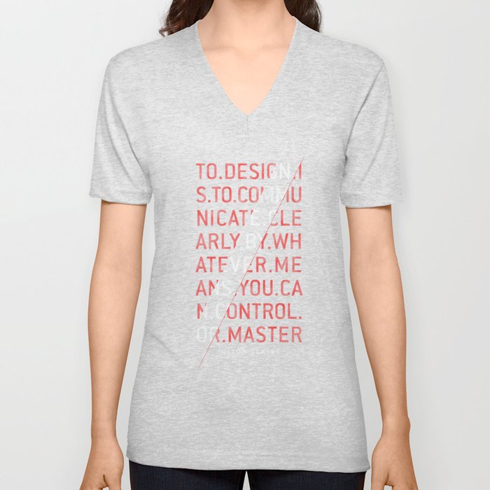 To Design by Milton Glaser V Neck T Shirt