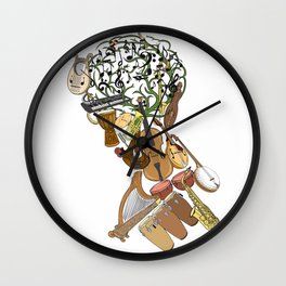 Music and soul growing within me Wall Clock