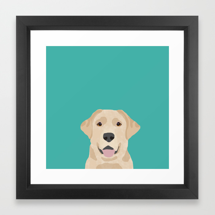 Labrador Retriever Golden Retriever Yellow Lab Dog Breed Gifts Framed Art Print By Lablife Society6