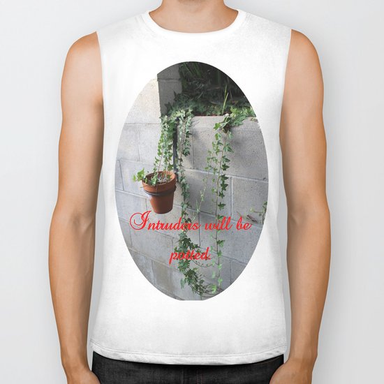 Intruders will be potted Biker Tank