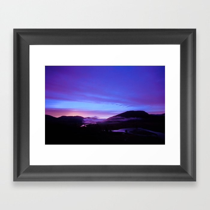 Valley Sunset Framed Art Print
