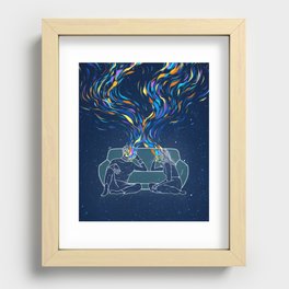 Deeply colorful minds. Recessed Framed Print