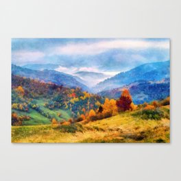 Autumn in the mountains Canvas Print