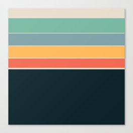 70s colors and vibes Canvas Print