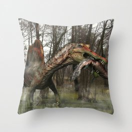 Spinosaurus Throw Pillow