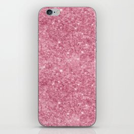 Luxury Pink Sparkly Sequin Pattern iPhone Skin