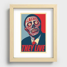 They Live parody Recessed Framed Print