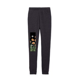 Wildflowers in Dark Background Kids Joggers