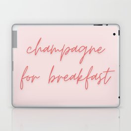 Champagne for breakfast again Laptop Skin