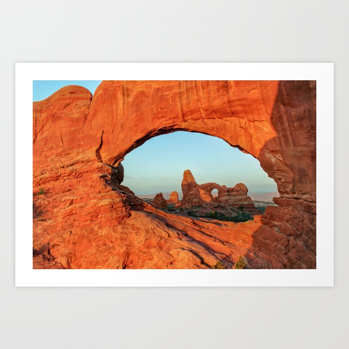 Arches North Window and Turret Arch Moab Utah Art Print by Gregory