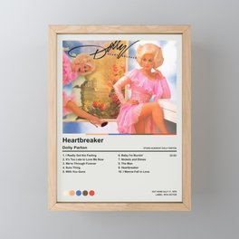 Dolly Parton - Heartbreaker Album Poster Framed Mini Art Print