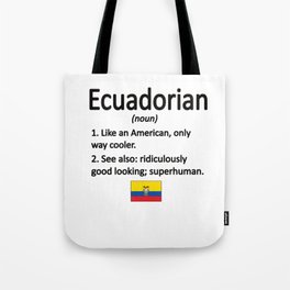 Ecuadorian Roots Ecuador Flag Ecuadorian Heritage Tote Bag