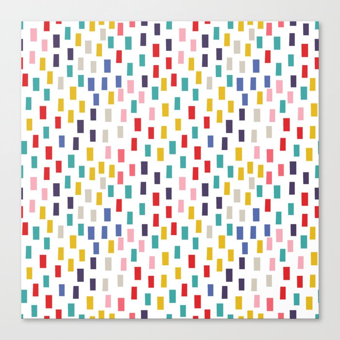 Astract minimal simple shapes pattern Canvas Print