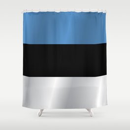 Flag of Estonia Shower Curtain