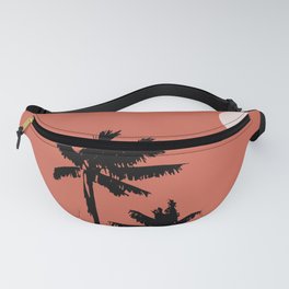 Palms in sunset Fanny Pack