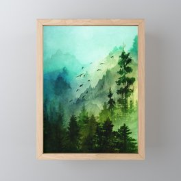 Mountain Morning Framed Mini Art Print