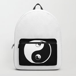 Ying yang the symbol of harmony and balance- good and evil Backpack