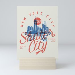 New York Skateboard Mini Art Print