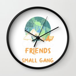 We Are More Than Just Camping Friends Camper Squad Wall Clock | Travel, Wilderness, Explore, Wanderlust, Tent, Outdoor, Campingsquad, Campfire, Camping, Nature 