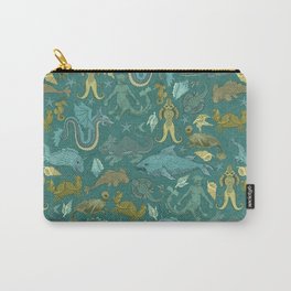 Deepsea Cryptids in Sea Green Carry-All Pouch