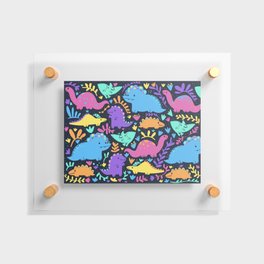Colorful Dino pattern Floating Acrylic Print
