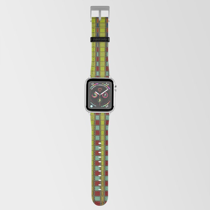 Red And Green Geometric Gradient Apple Watch Band