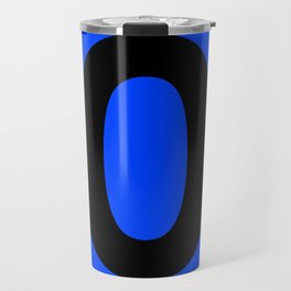 Number 0 (Black & Blue) Travel Mug