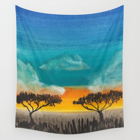 Jungle Sunset Wall Tapestry By Boldincolors Society6