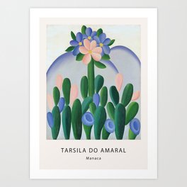 Tarsila do Amaral - Manaca - Exhibition Poster - Art Print - Brazilian Painter Art Print