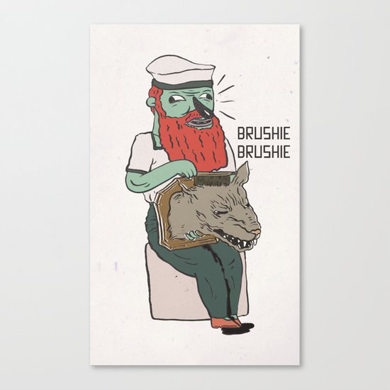 brushie brushie Canvas Print