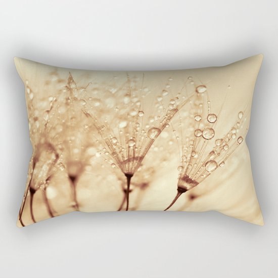 droplets of liquid gold Rectangular Pillow