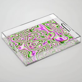 Funky liquid shapes Acrylic Tray