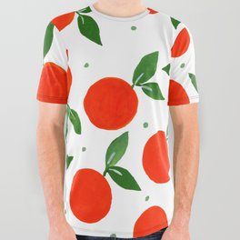 Tangerine pattern All Over Graphic Tee