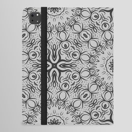 Unique, abstract floral color pattern. Seamless vintage illustration, bohemian design.  iPad Folio Case