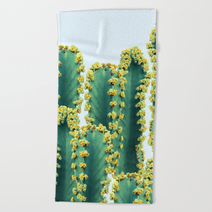 Adorned Cactus #society6 #artprints #buyart Beach Towel
