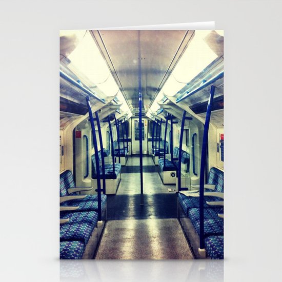 Empty tube- Victoria Line Stationery Cards